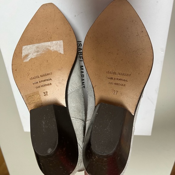 COPY - NWT ISABEL MARANT Grey Dewina Ankle Bootie 37 - Picture 9 of 13